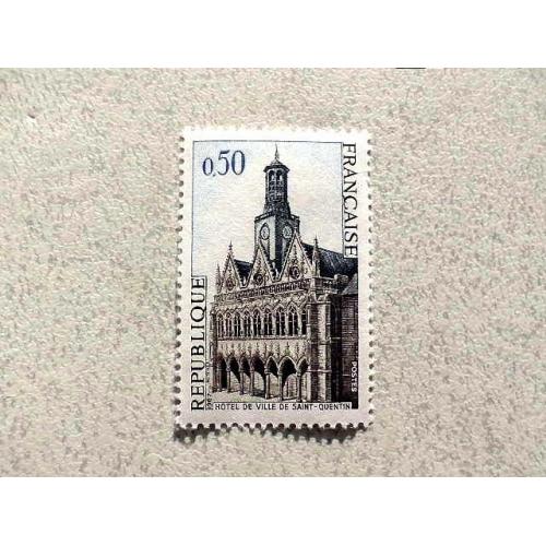  Поштова марка Франція 1967 рік **