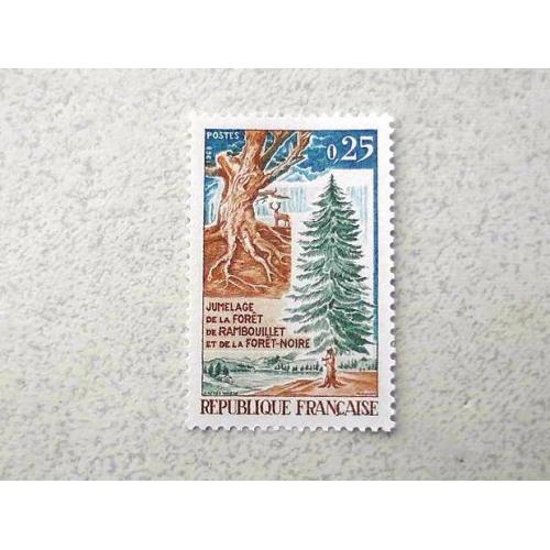  Поштова марка Франція 1968 рік **