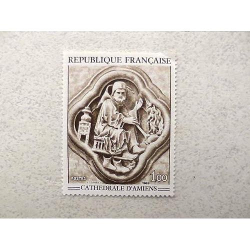  Поштова марка Франція 1969 рік **