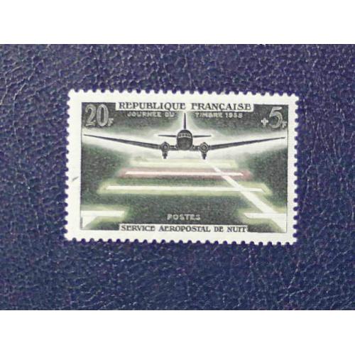  Поштова марка Франція " Авіація Літак " 1959 рік **