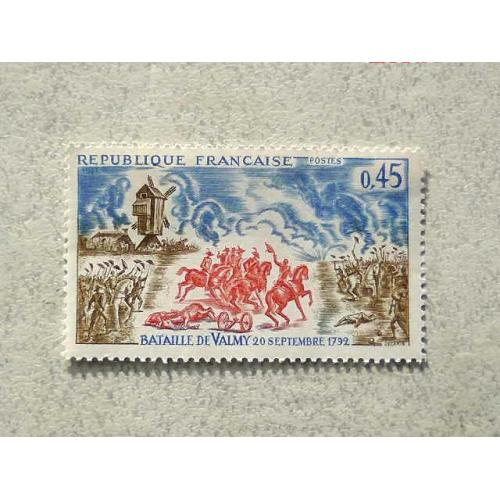  Поштова марка Франція " Битва Війна " 1971 рік **