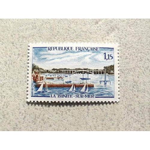  Поштова марка Франція " Флот Кораблі " 1969 рік **