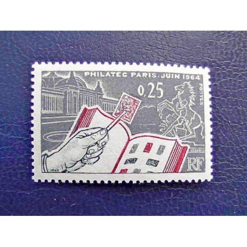 Поштова марка Франція " Міжнародна філателістична виставка PHILATEC " 1963 рік **