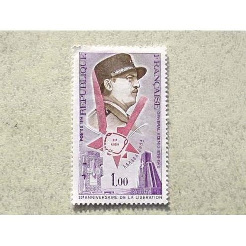  Поштова марка Франція " Орден Офіцер " 1974 рік **