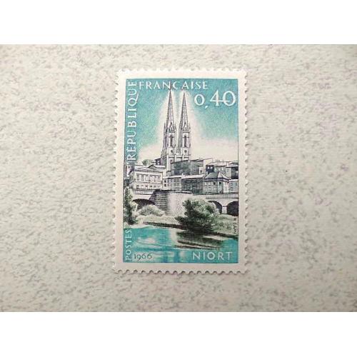  Поштова марка Франція " Собор " 1966 рік **