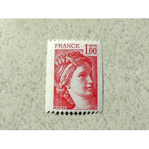   Поштова марка Франція " Стандартний випуск Маріана символ Франції " 1970-х років **