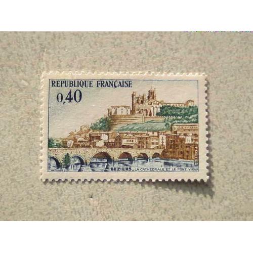 Поштова марка Франція " Історія стародавня архітектура " 1968 рік ** 