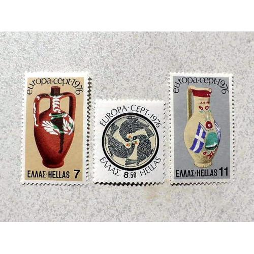  Серія поштових марок Греція Європа  1976 рік ** 