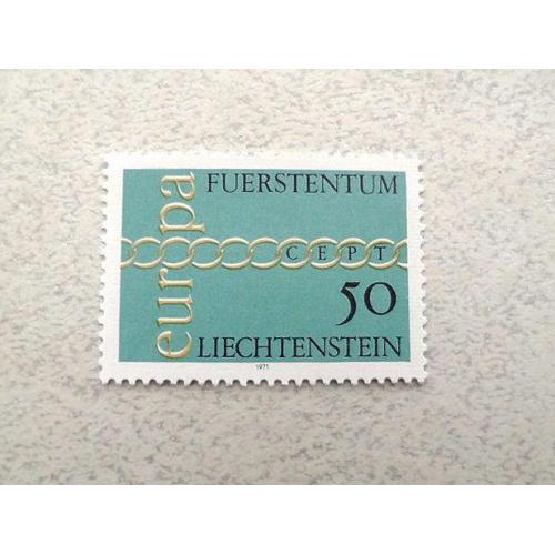  Поштова марка Ліхтенштейн " Європа СЕРТ " 1971 рік **