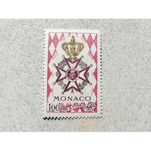  Поштова марка Монако "  Орден Святого Карла " 1958 рік **