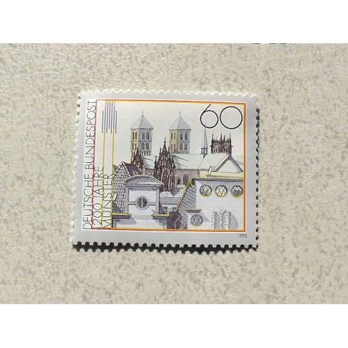  Поштова марка Німеччина ФРН " 200 років Мюнстерському Собору " 1993 рік **