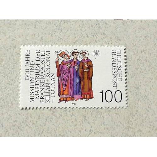 Поштова марка Німеччина ФРН " Релігія " 1989 рік **