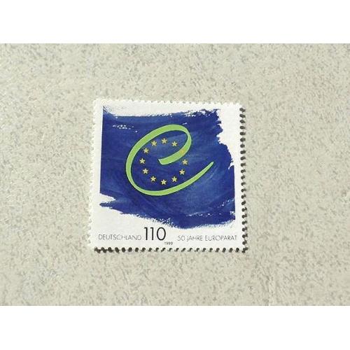 Поштова марка Німеччина ФРН " 50 років Раді Європи " 1999 рік **  