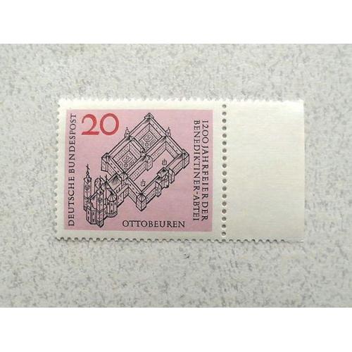 Поштова марка Німеччина ФРН " Аббатство Оттобойрен " 1964 рік ** 