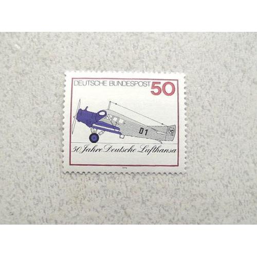  Поштова марка Німеччина ФРН " Авіація " 1976 рік **