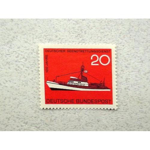  Поштова марка Німеччина ФРН " Флот " 1965 рік **