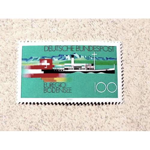  Поштова марка Німеччина ФРН " Флот Кораблі" 1993 рік **