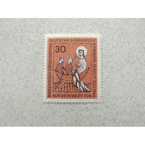  Поштова марка Німеччина ФРН " Релігія " 1966 рік