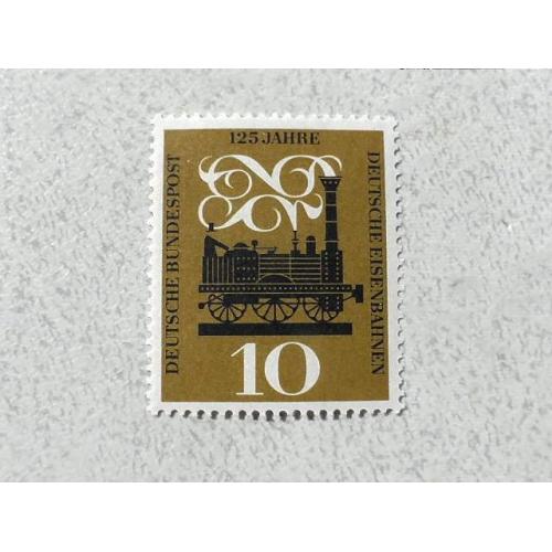  Поштова марка Німеччина ФРН " ЖД Транспорт " 1960 рік **