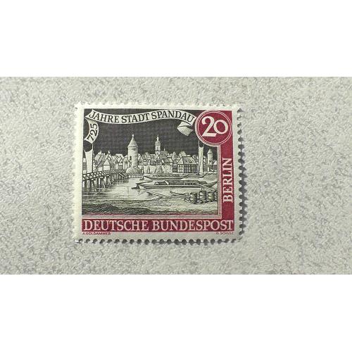  Поштова марка Німеччина Західний Берлін " Архітектура Флот Кораблі " 1957 рік **