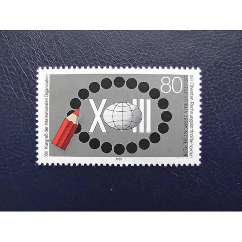  Поштова марка Німеччина Західний Берлін " Конгрес " 1989 рік **