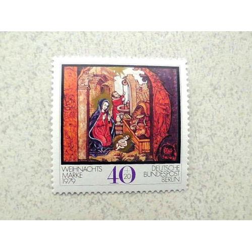 Поштова марка Німеччина Західний Берлін " Різдво " 1979 рік ** 