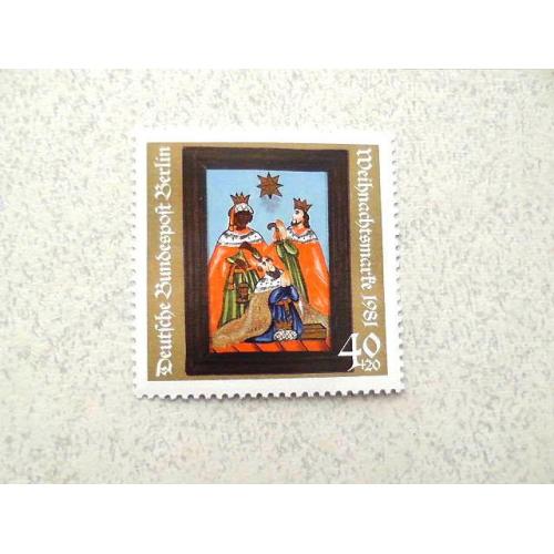  Поштова марка Німеччина Західний Берлін " Різдво " 1981 рік **