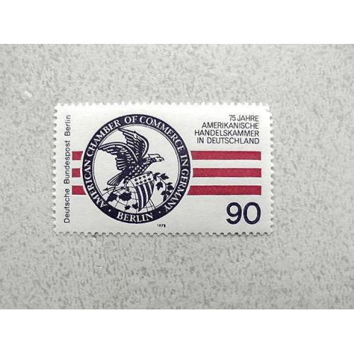 Поштова марка Німеччина Західний Берлін " Торгова палата " 1978 рік **