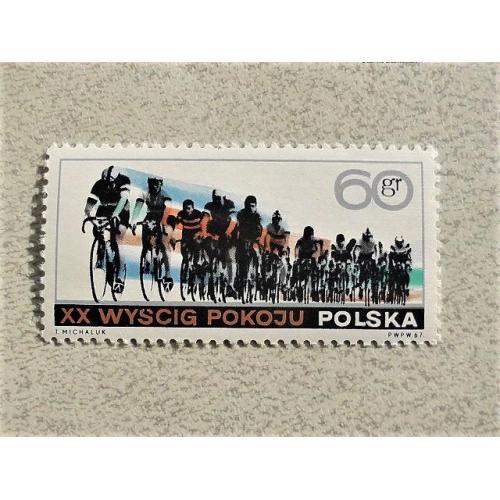  Поштова марка Польща " Спорт " 1967 рік
