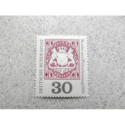  Поштова марка, тиснення Німеччина ФРН " Геральдика " 1969 рік **