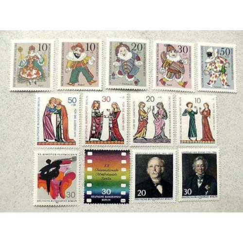 Повний річний набір поштових марок Німеччина Західний Берлін 1970 рік ** 