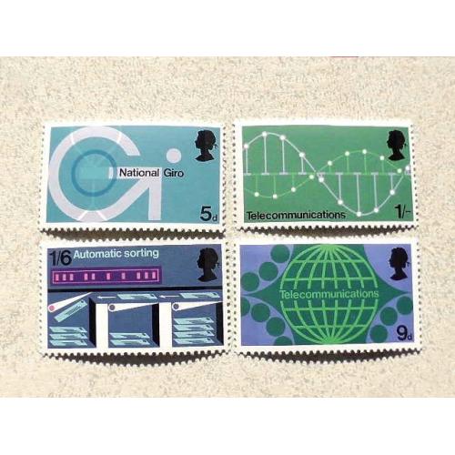  Серія поштових марок  Англія Велика Британія " Технології " 1969 рік **