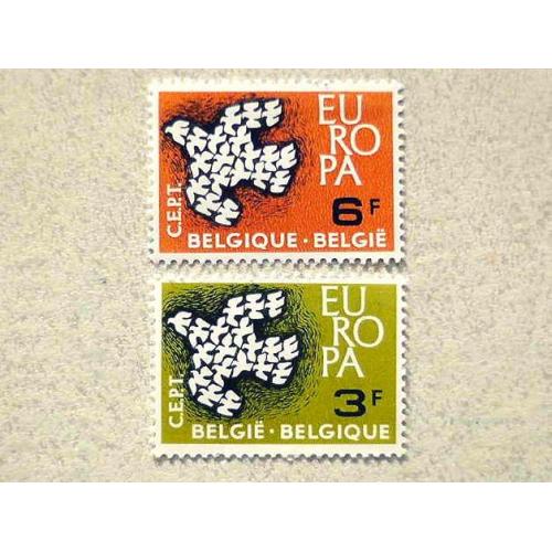  Серія поштових марок Бельгія " Європа СЕРТ " 1961 рік **