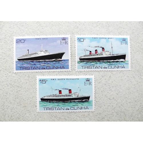 Серія поштових марок Британські колонії Трістан да Кунья " Флот Кораблі " 