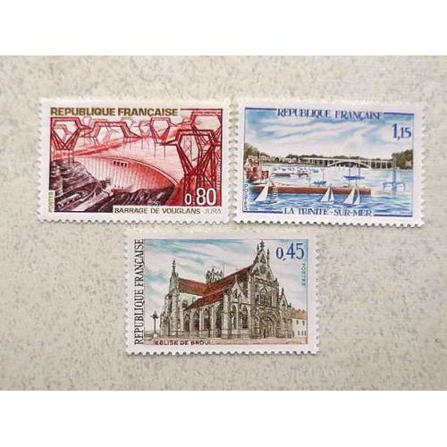 Серія поштових марок Франція " Архітектура Флот " 1969 рік **