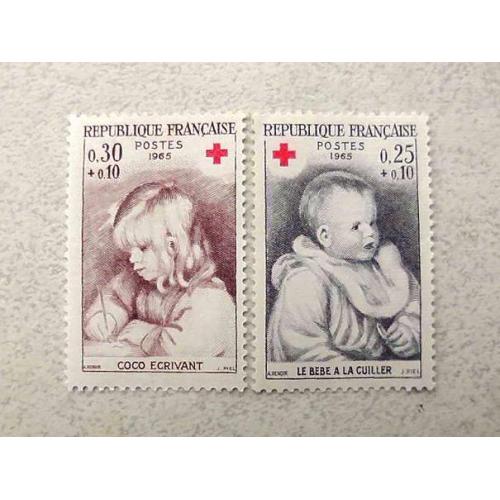  Серія поштових марок Франція " Червоний Хрест " 1965 рік **