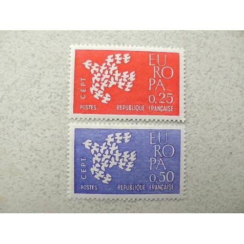  Серія поштових марок Франція " Європа СЕРТ " 1961 рік **