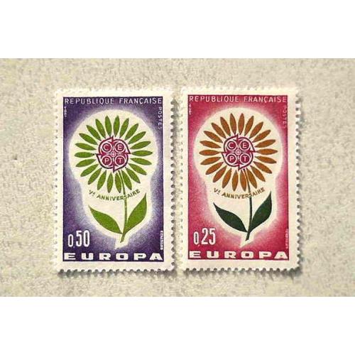  Серія поштових марок Франція " Європа СЕРТ " 1964 рік **