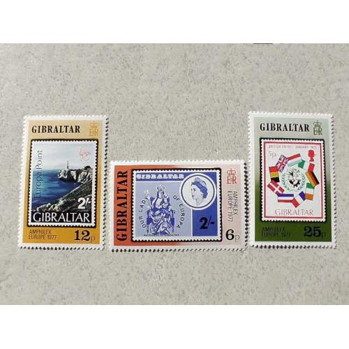  Серія поштових марок  Гібралтар Велика Британія 1977 рік **