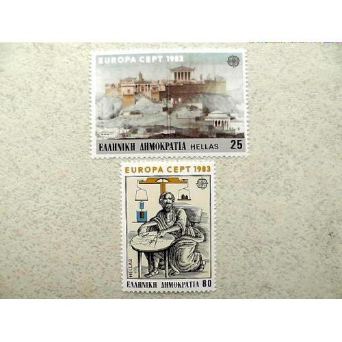  Серія поштових марок Греція " Європа СЕРТ " 1983 рік **