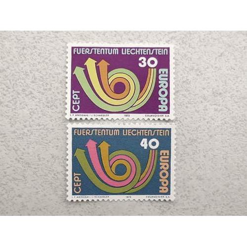 Серія поштових марок Ліхтенштейн " Європа СЕРТ " 1973 рік ** 