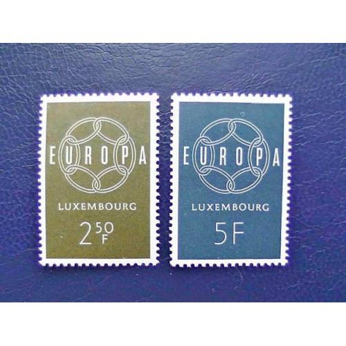 Серія поштових марок Люксембург " Європа СЕРТ " 1959  рік ** 