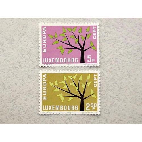 Серія поштових марок Люксембург " Європа СЕРТ "  1962 рік **