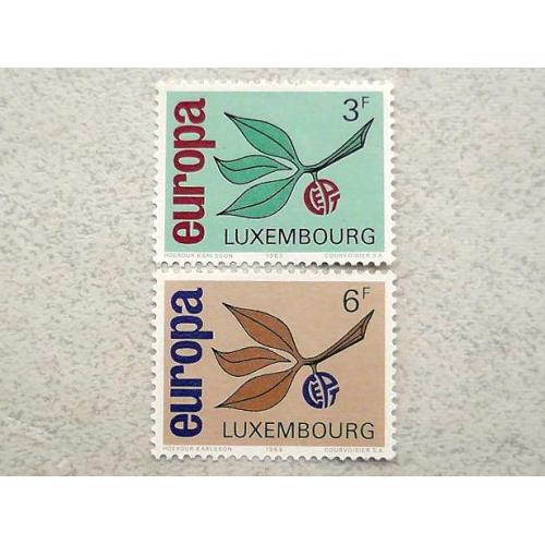 Серія поштових марок Люксембург " Європа СЕРТ "  1965 рік ** 