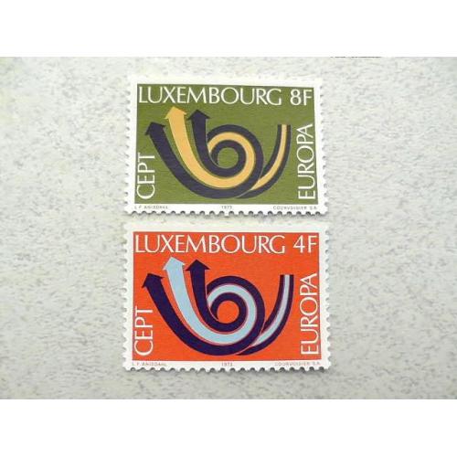  Серія поштових марок Люксембург " Європа СЕРТ " 1973 рік **