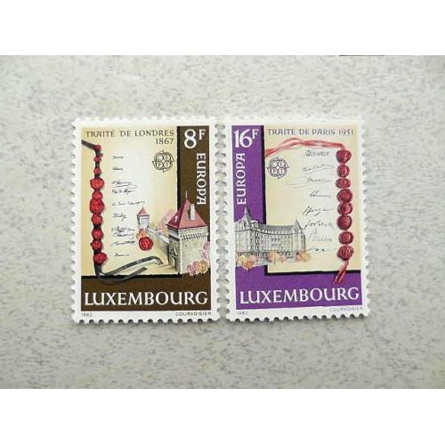  Серія поштових марок Люксембург " Європа СЕРТ " 1982 рік **