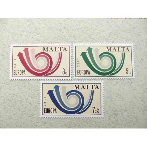 Серія поштових марок Мальта " Європа СЕРТ " 1973 рік **