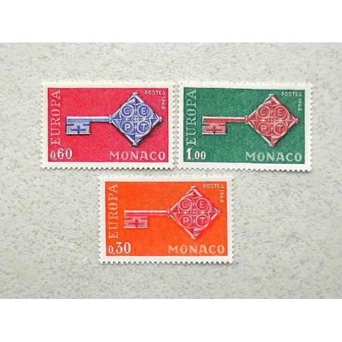  Серія поштових марок Монако " Європа СЕРТ " 1968 рік **