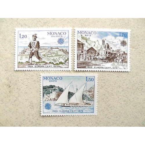  Серія поштових марок Монако " Європа СЕРТ " 1979 рік **