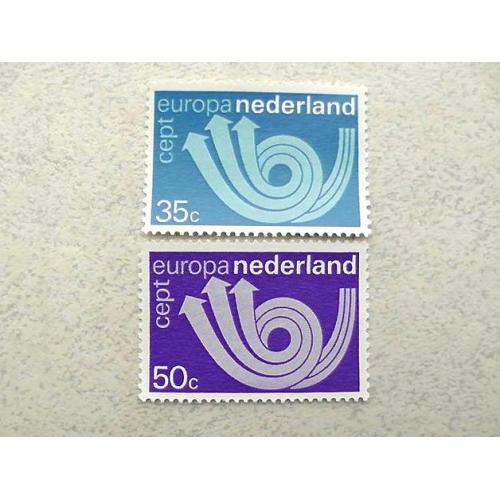  Серія поштових марок Нідерланди " Європа СЕРТ " 1973 рік **